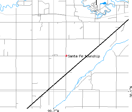 Santa Fe township, KS map