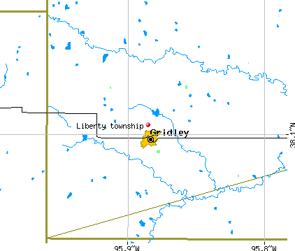 Liberty township, KS map