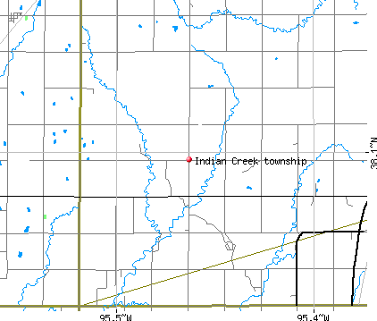 Indian Creek township, KS map