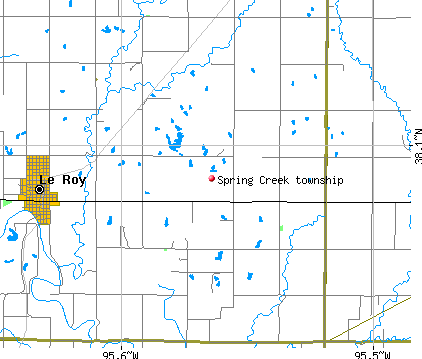 Spring Creek township, KS map