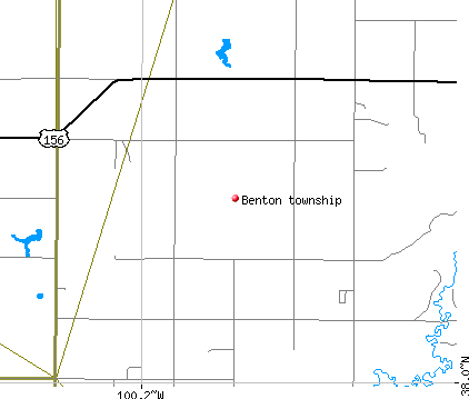 Benton township, KS map