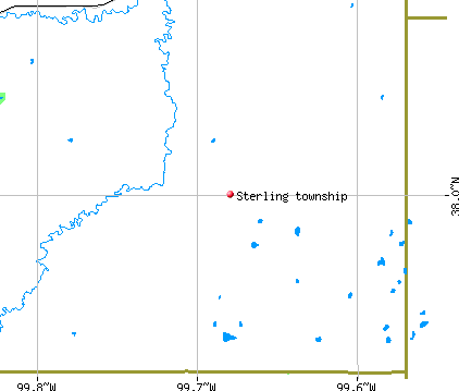 Sterling township, KS map