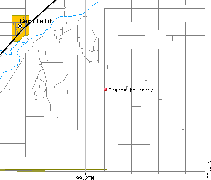 Orange township, KS map