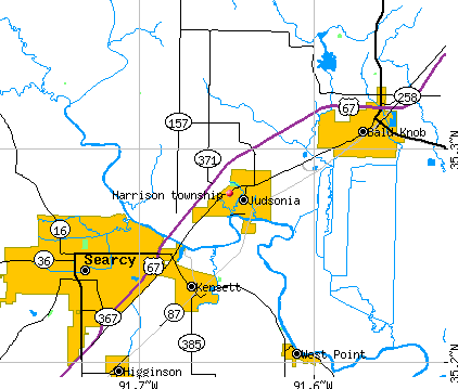Harrison township, AR map