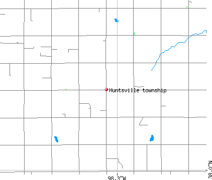 Huntsville township, KS map