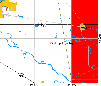 Valley township, KS map