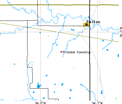 Freedom township, KS map