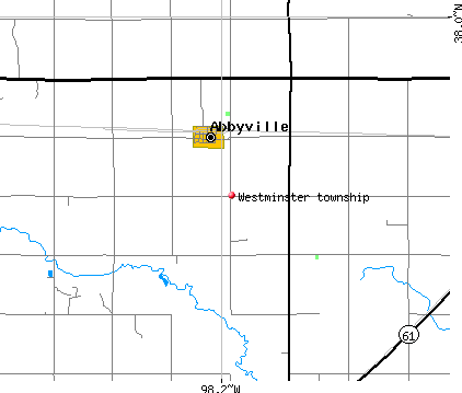 Westminster township, KS map