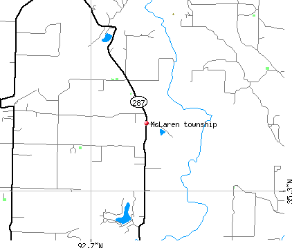 McLaren township, AR map