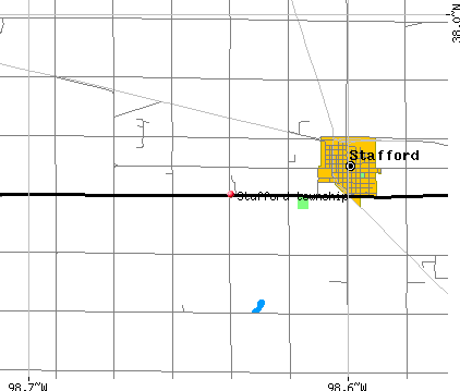 Stafford township, KS map