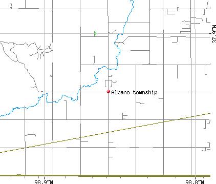 Albano township, KS map