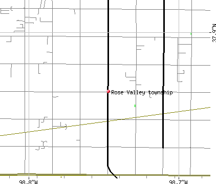 Rose Valley township, KS map