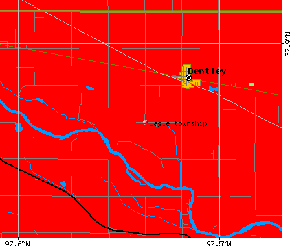 Eagle township, KS map