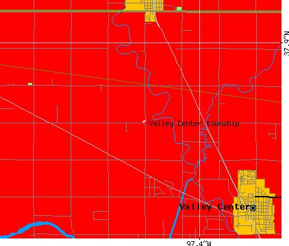 Valley Center township, KS map