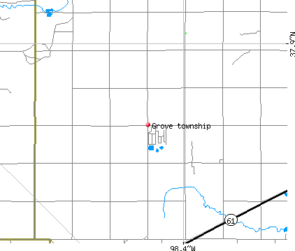 Grove township, KS map