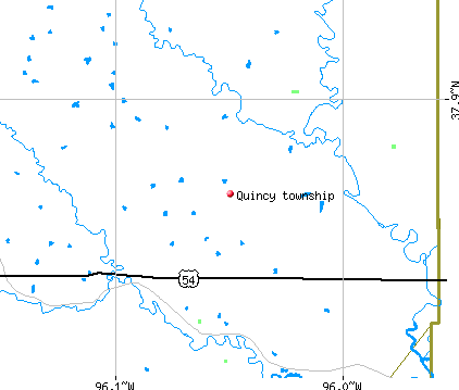 Quincy township, KS map