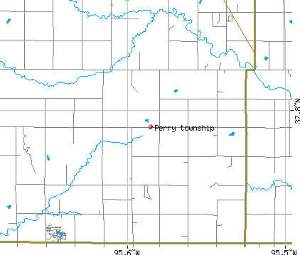 Perry township, KS map