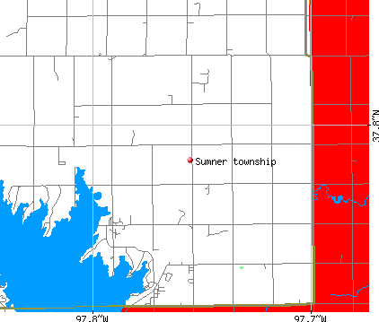Sumner township, KS map