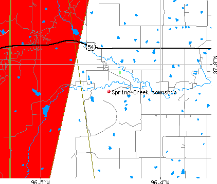 Spring Creek township, KS map