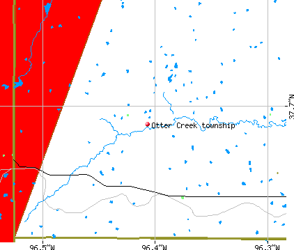 Otter Creek township, KS map