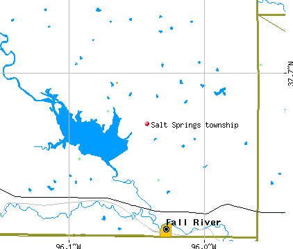 Salt Springs township, KS map