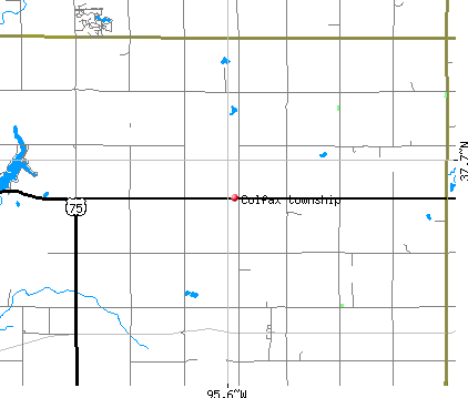 Colfax township, KS map