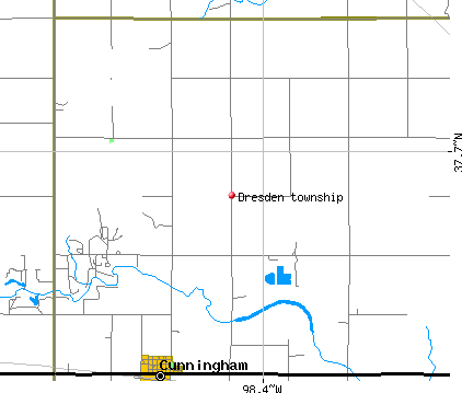 Dresden township, KS map