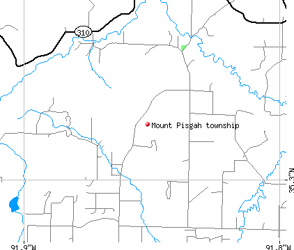 Mount Pisgah township, AR map