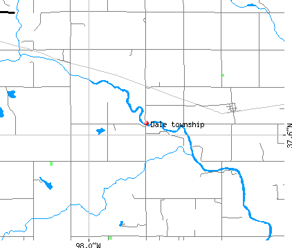 Dale township, KS map