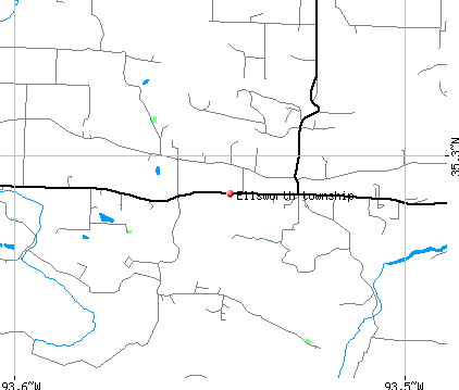 Ellsworth township, AR map