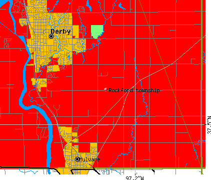 Rockford township, KS map