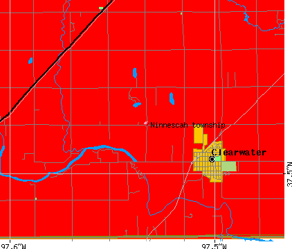 Ninnescah township, KS map