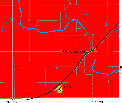 Viola township, KS map