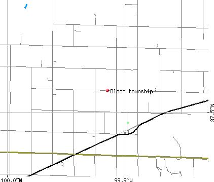 Bloom township, KS map
