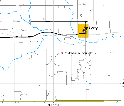 Chikaskia township, KS map
