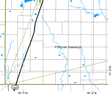 Shiloh township, KS map