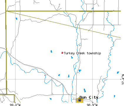 Turkey Creek township, KS map