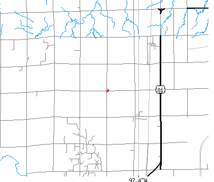Seventy-Six township, KS map