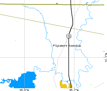 Sycamore township, KS map
