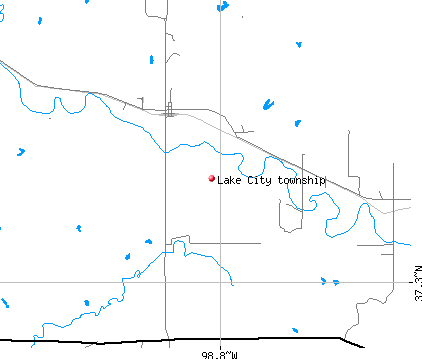 Lake City township, KS map