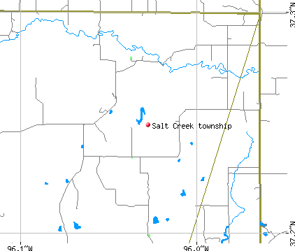 Salt Creek township, KS map