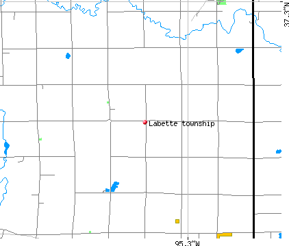 Labette township, KS map