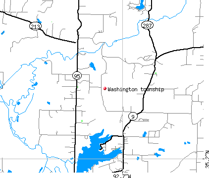 Washington township, AR map