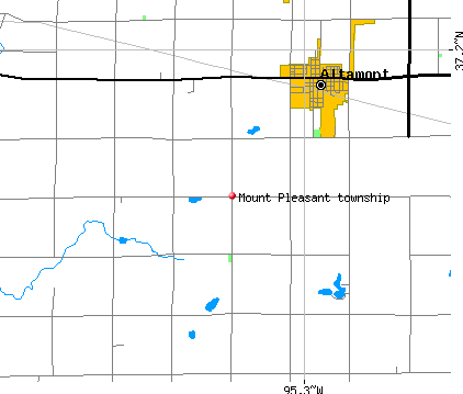 Mount Pleasant township, KS map