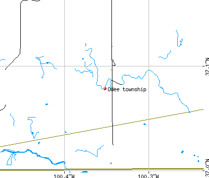 Odee township, KS map