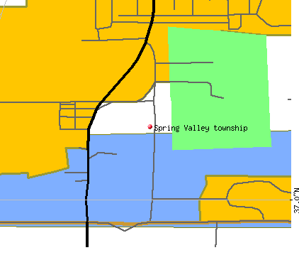 Spring Valley township, KS map