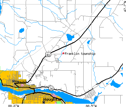 Franklin township, MI map