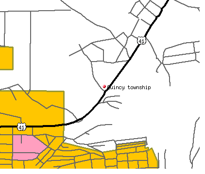 Quincy township, MI map