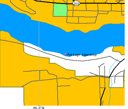 Portage township, MI map