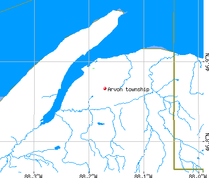 Arvon township, MI map